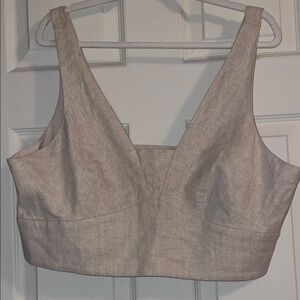 Stylish Beige Crop Top